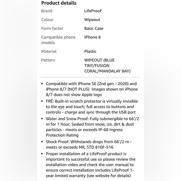 iPhone 7/8 LifeProof Case - Picture 12 of 12